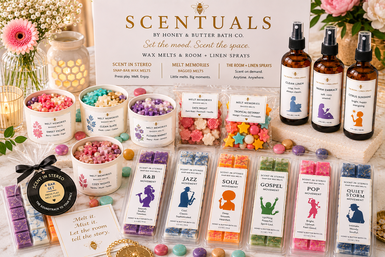 SCENTUALS  Set the mood. Scent the space.