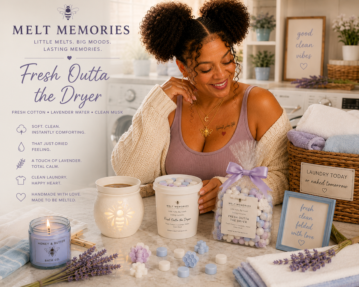 Melt Memories | Fresh Outta the Dryer 🧺 Fresh Cotton • Lavender Water • Clean Musk