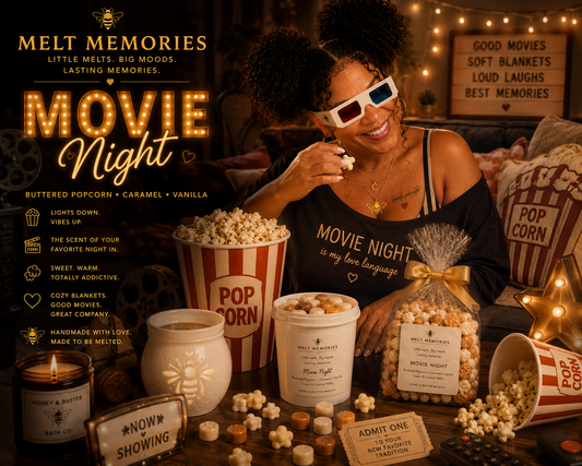 Melt Memories | Movie Night - Buttered Popcorn • Caramel • Vanilla