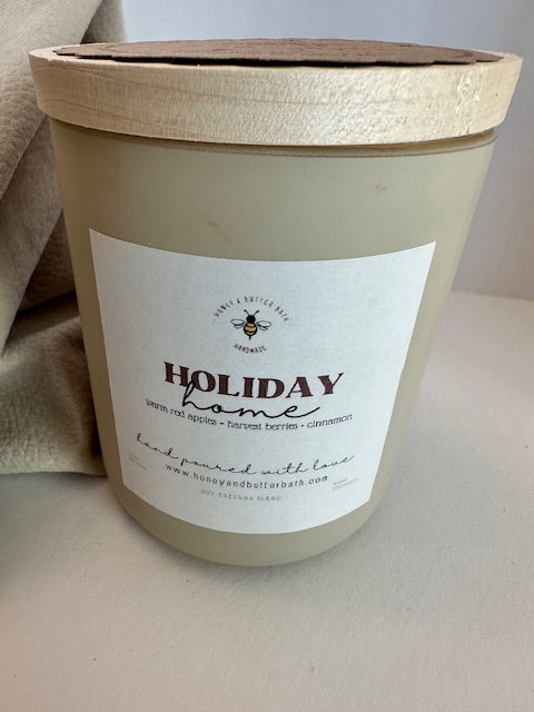 HOLIDAY HOME - Hand Poured Soy Beeswax Candle